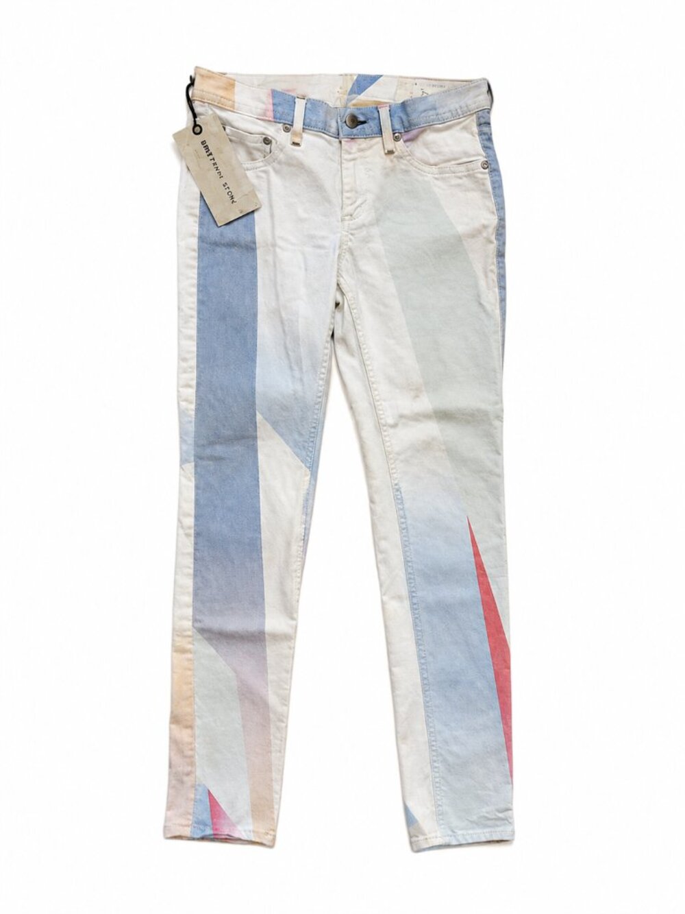 **Rag & Bone /JEAN Legging Pastel Colorblock Skinny Jeans Size 28 NWT**